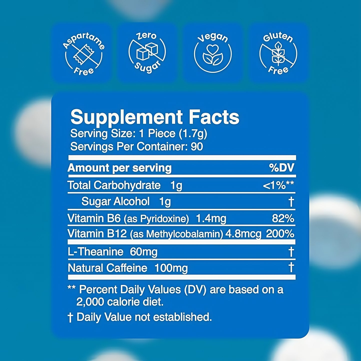 NeuroGum Extra Strength Energy Focus Peppermint Sugar Free Supplement